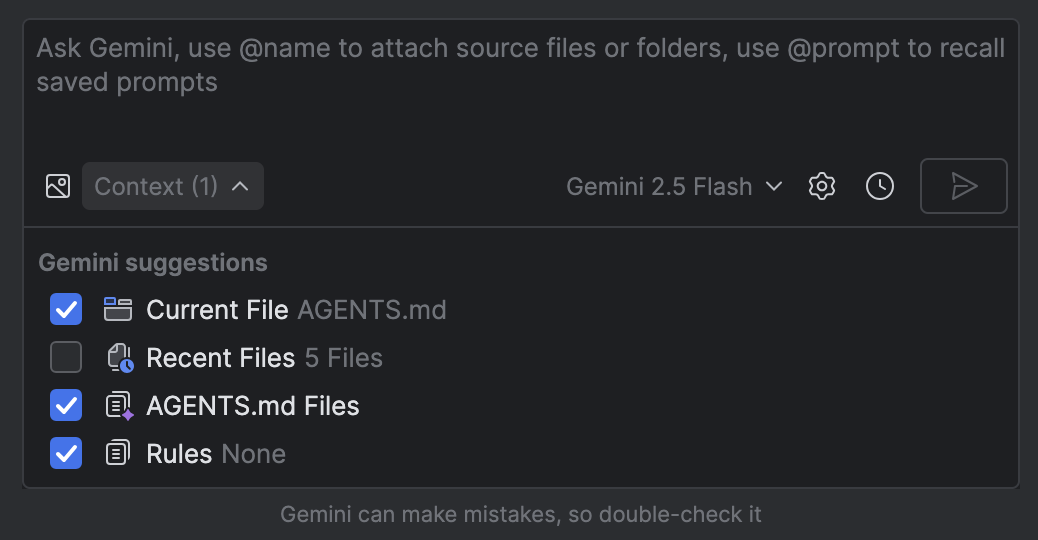 Mengelola file AGENTS.md sebagai konteks