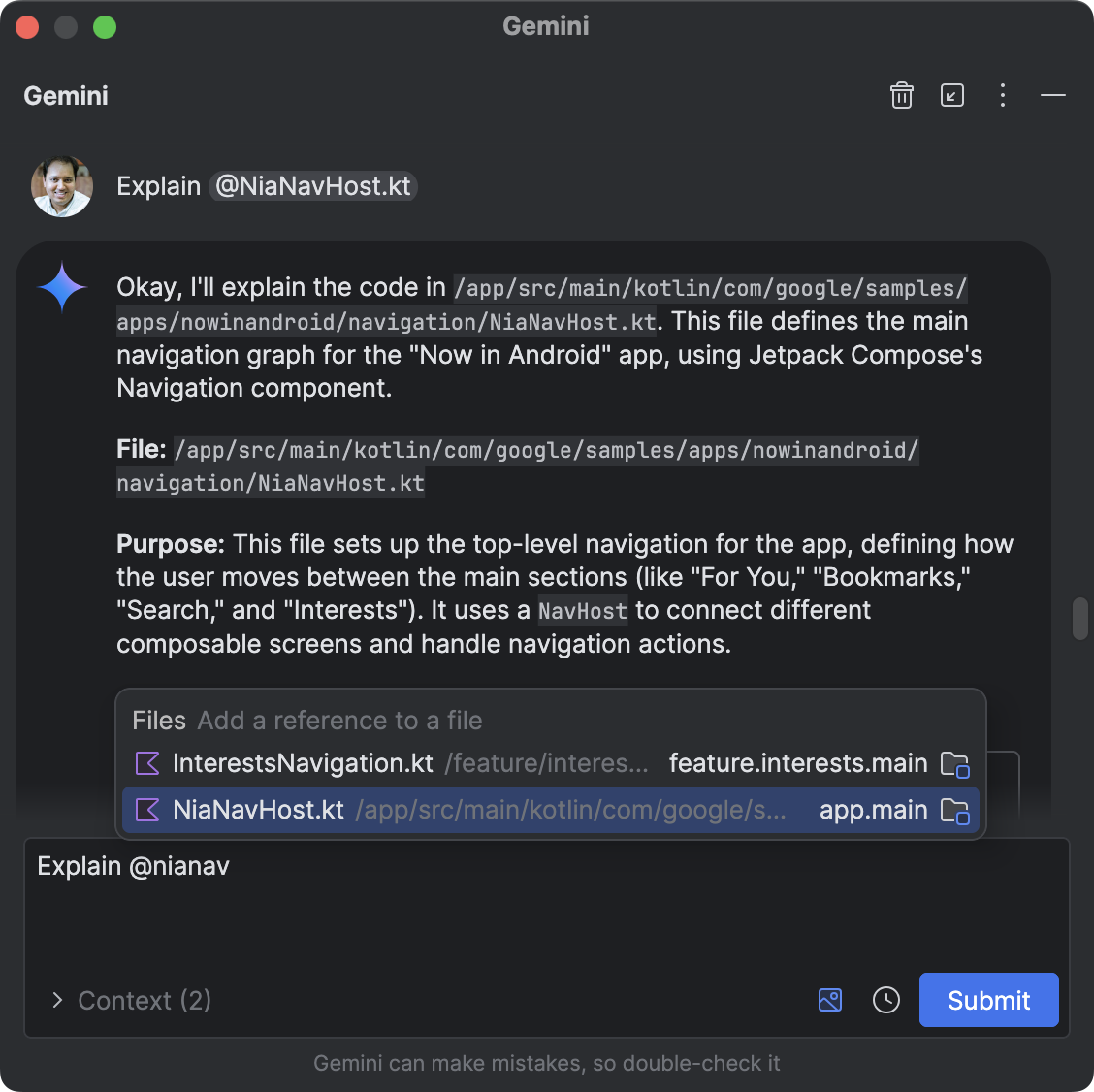 @Konteks file di Gemini