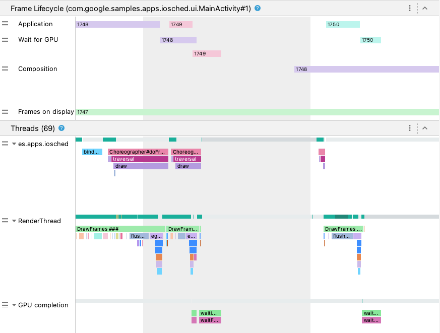 Bagian Frame Lifecycle dan Threads