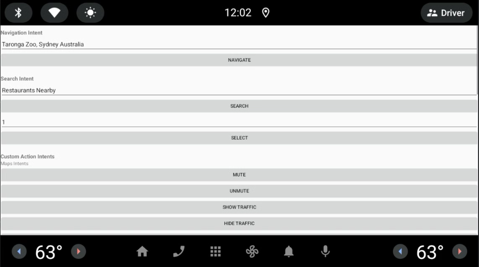 Activité principale de l&#39;application de démonstration