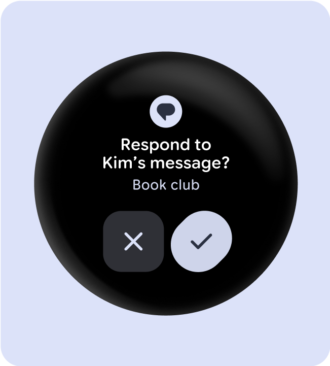 Solicitação com dois botões