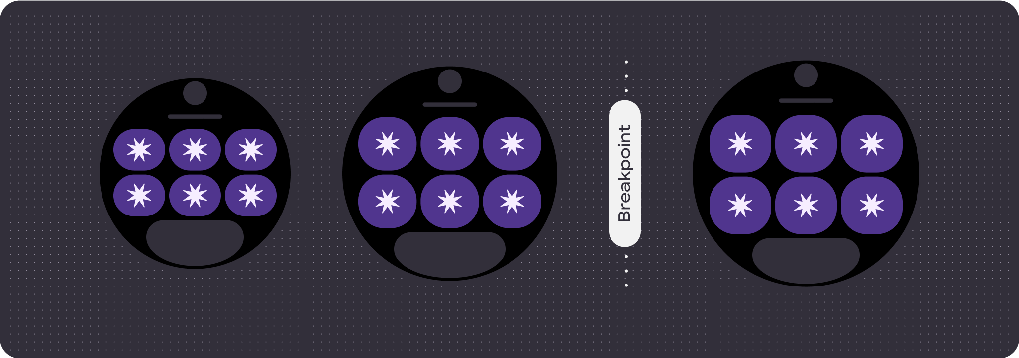 O slot principal mostra duas linhas de três ícones cada