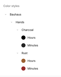 El nuevo tema de color aparece debajo del primer tema de color.