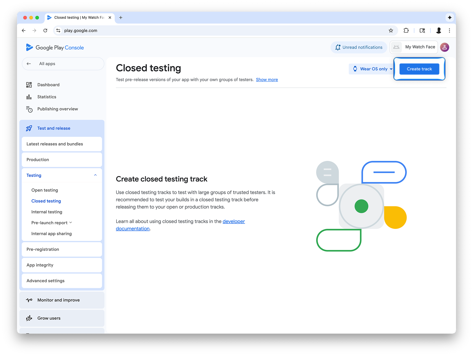 دکمه نزدیک گوشه سمت راست بالای صفحه نمایش ظاهر می شود