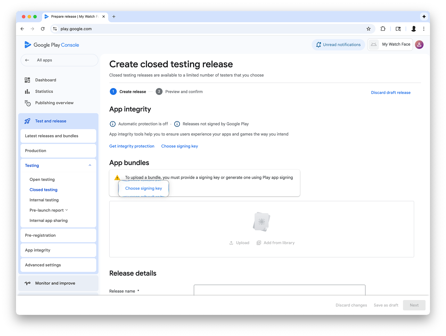 دکمه در بخش «دسته‌های برنامه» روی صفحه است