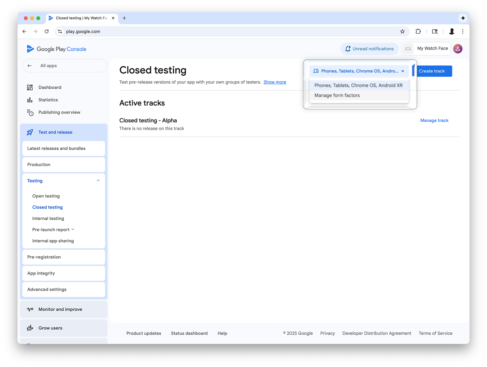 ম্যানেজ ফর্ম ফ্যাক্টর হল মেনুতে ২য় বিকল্প