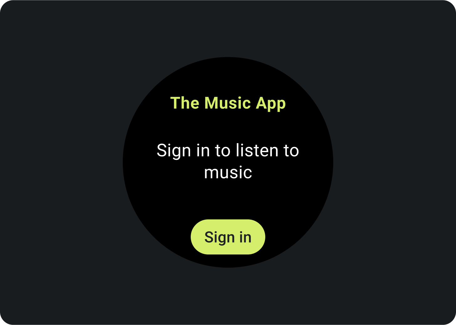 דוגמה למצב ריק של התחברות